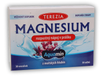 Magnesium aquamin rozpustný nápoj v prášku 30 sáčků