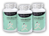 3x Vitamín D3K2 + Calcium chelate 120 kapslí